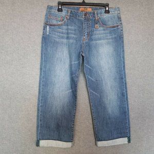 Research & Development Denim Stretch Mid-Rise Cropped Jeans Size 28